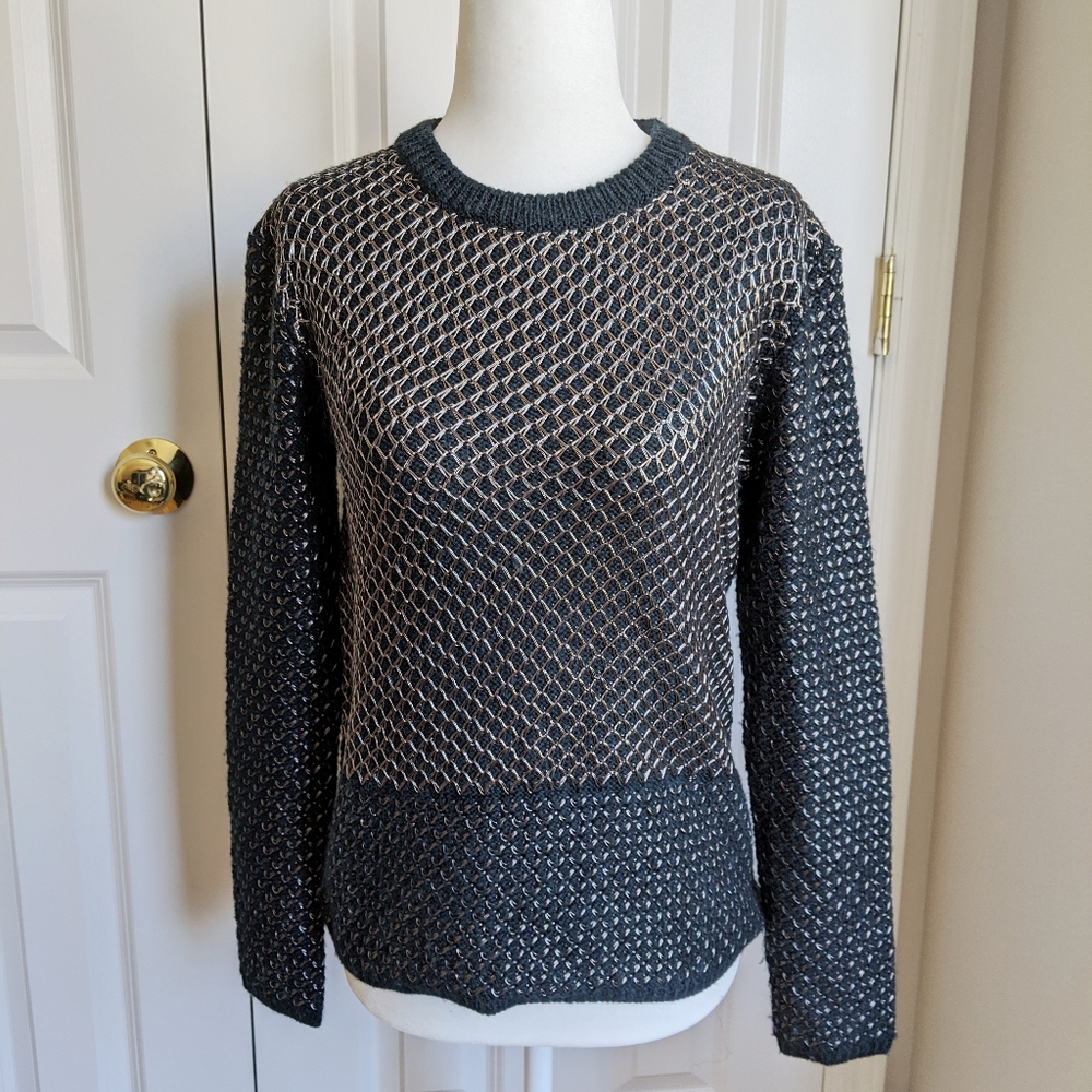 Maje metallic thred sweater